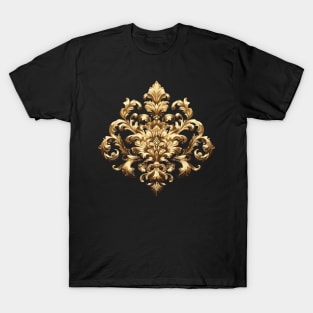 Damask style gold t-shirt T-Shirt